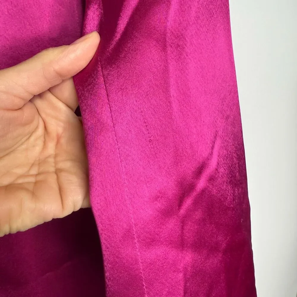 Cinq a Sept Joel Feather Hem Dress Blazer in Plum Radish New Size 2 - Picture 8 of 11